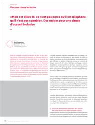 «&nbsp;Mais cet élève-là, ce n’est pas parce qu’il est allophone qu’il n’est pas capable&nbsp;». Des assises pour une classe d’accueil inclusive.